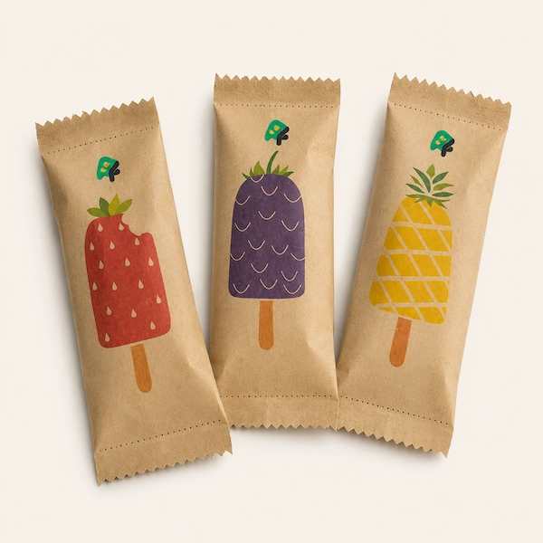 Popsicle wrapper bags